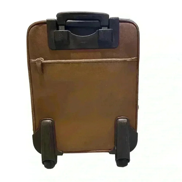 PRADA  Suitcase in Brown Saffiano Leather - Picture 5 of 9